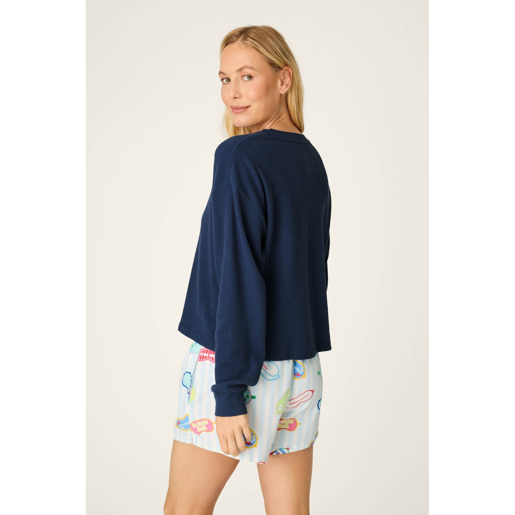 P.J. Salvage P.J.Salvage Long Sleeve Waffle Thermal Top
