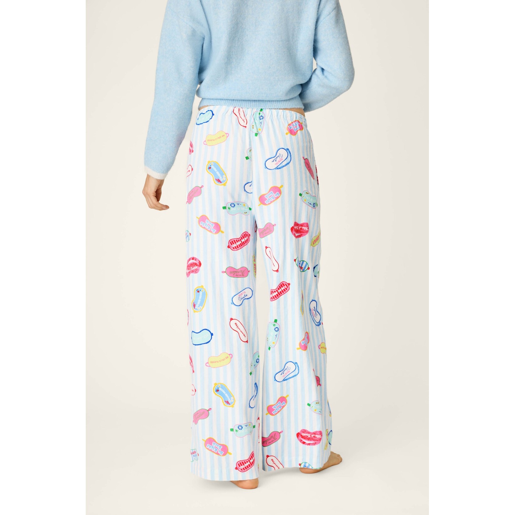 P.J. Salvage P.J. Salvage Out of Office Eyemask Print Flannel Pajama Pants