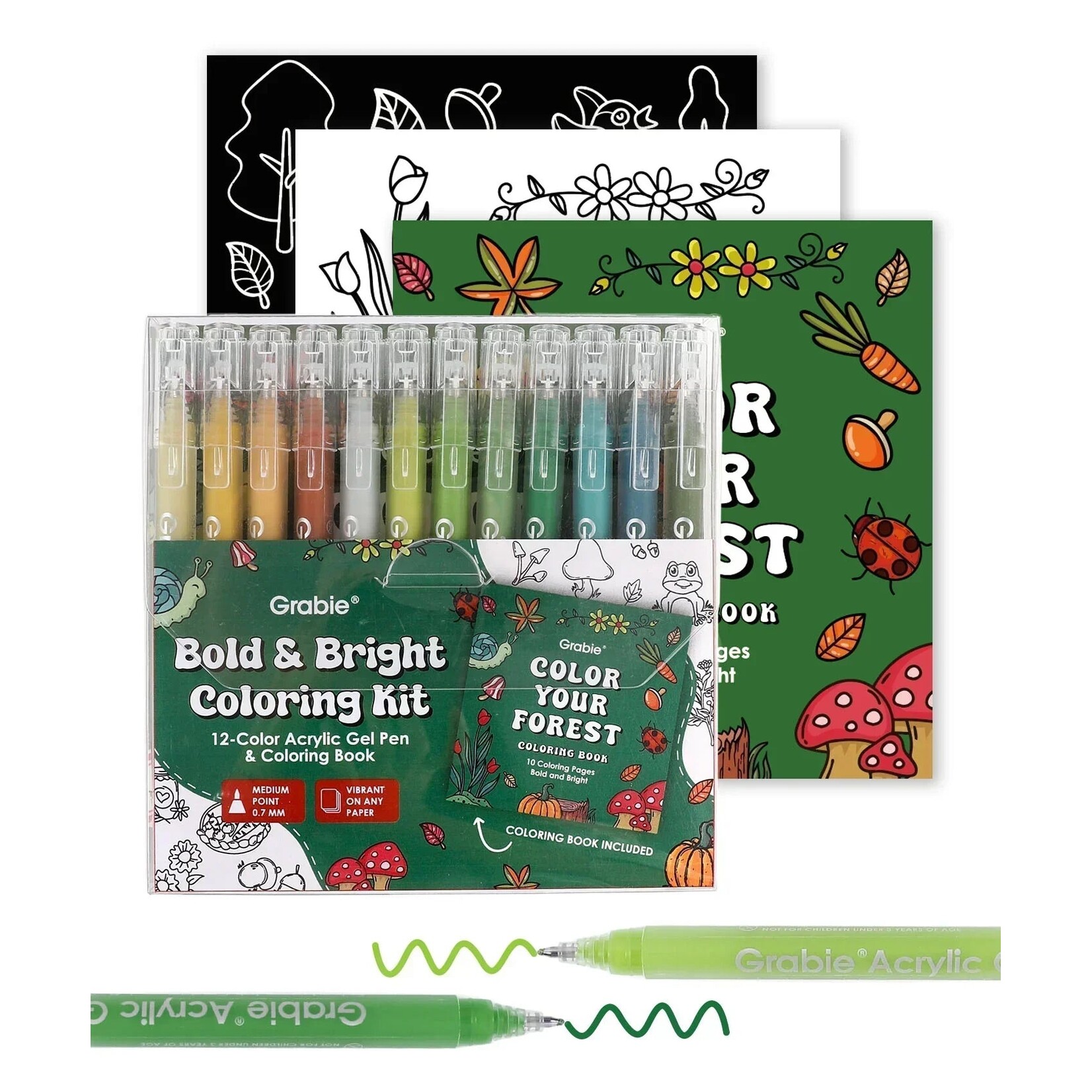 Grabie Grabie Bright & Bold Coloring Kit