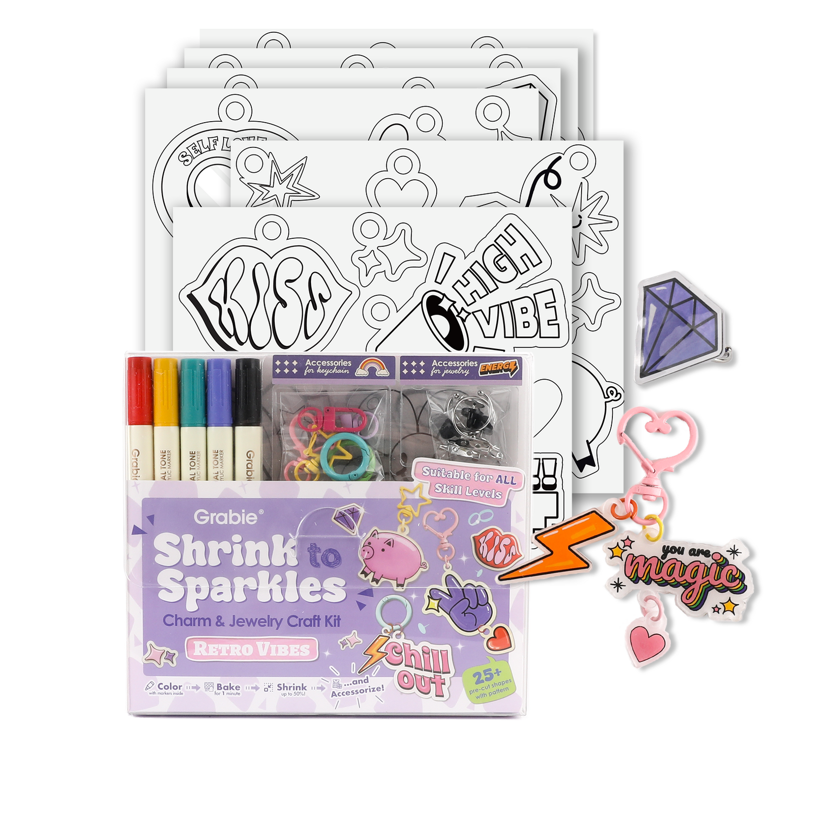 Grabie Grabie Shrink to Sparkle Craft Kit