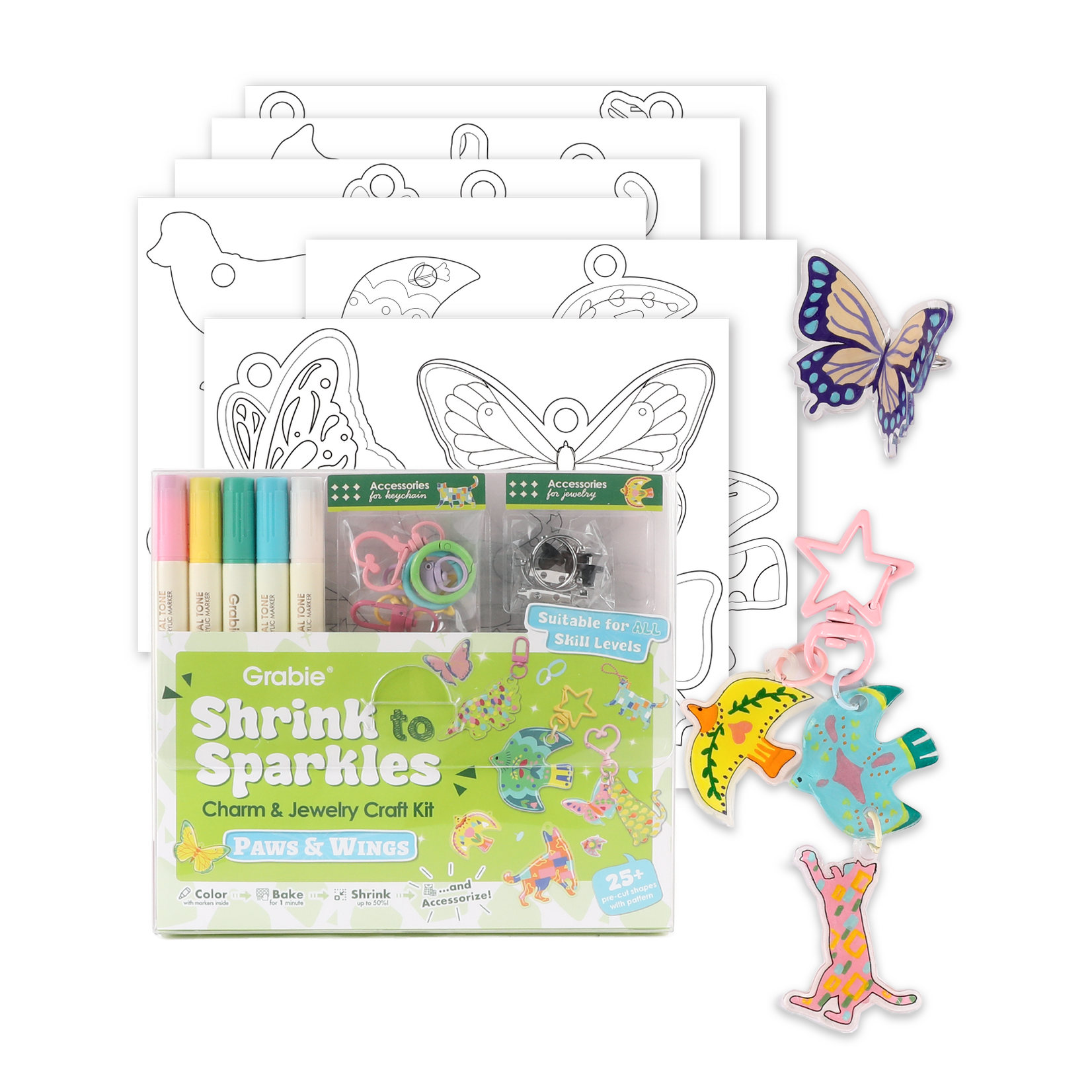 Grabie Grabie Shrink to Sparkle Craft Kit