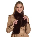 Two's Company Faux Fur Scarf with Pull Through