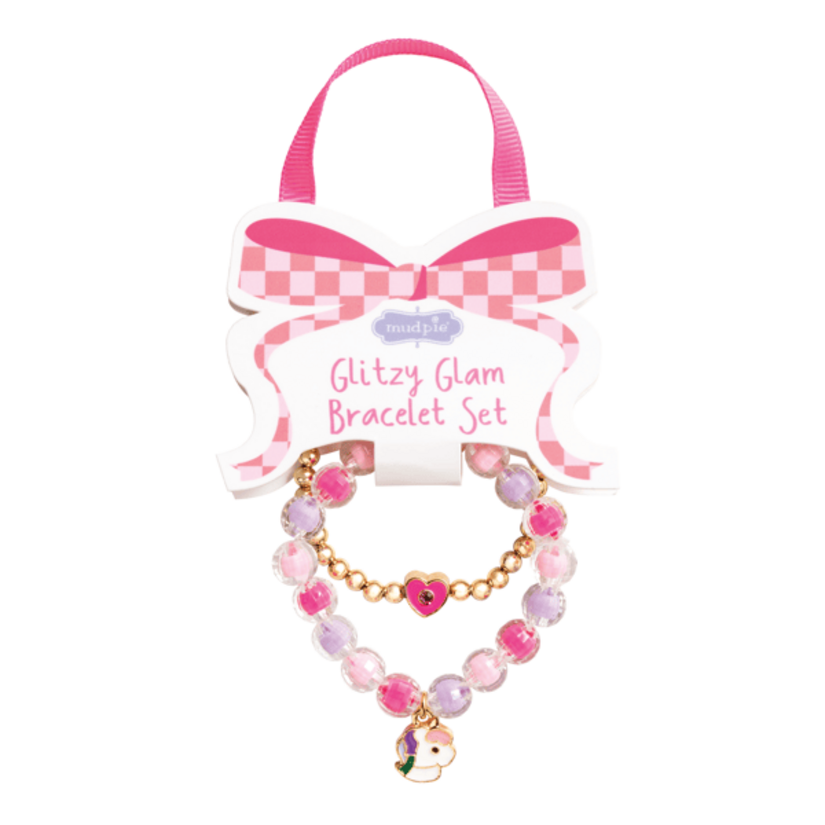 Mud Pie Glitzy Glam Unicorn Bracelet Set