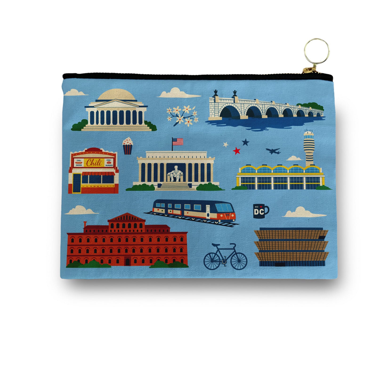 Naked Decor Naked Decor Amenity Bag: DC Iconic/Blue