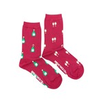 Friday Sock Company CHAMPAGNE AND GLASSES WOMEN'S SOCKS