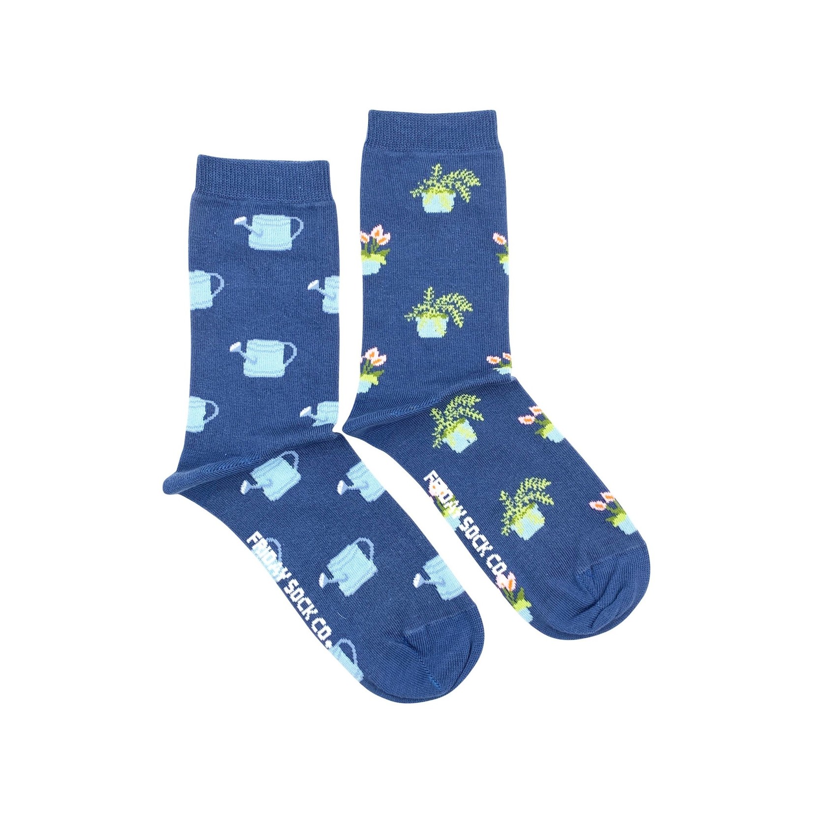 Friday Sock Company PLANT AND WATERING CAN WOMEN'S SOCKS