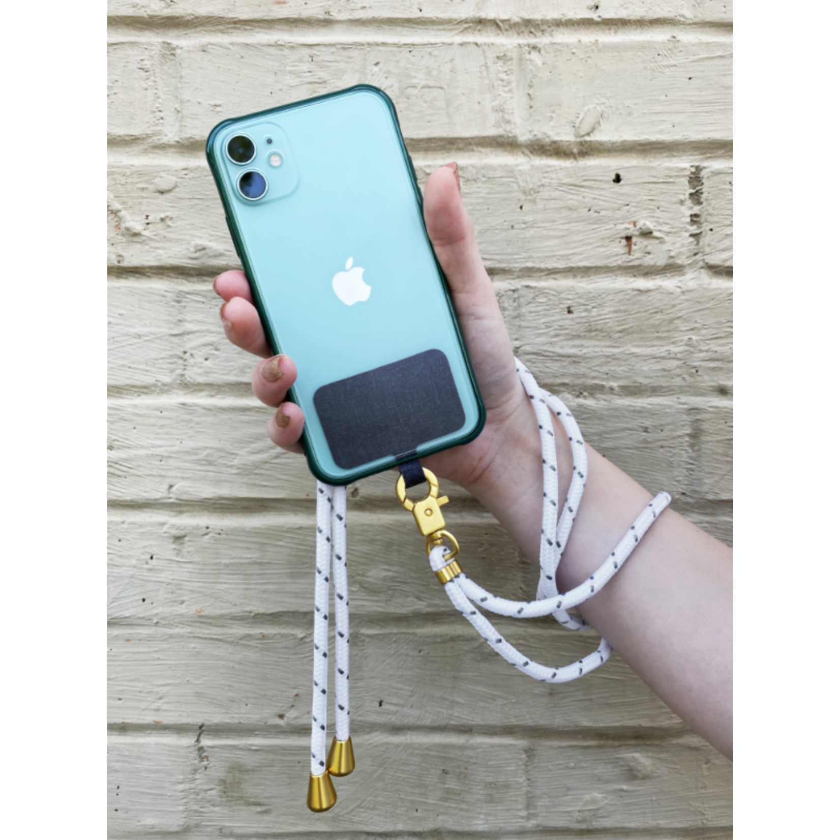Tech Candy THE HOOKUP PHONE LANYARD : WHITE