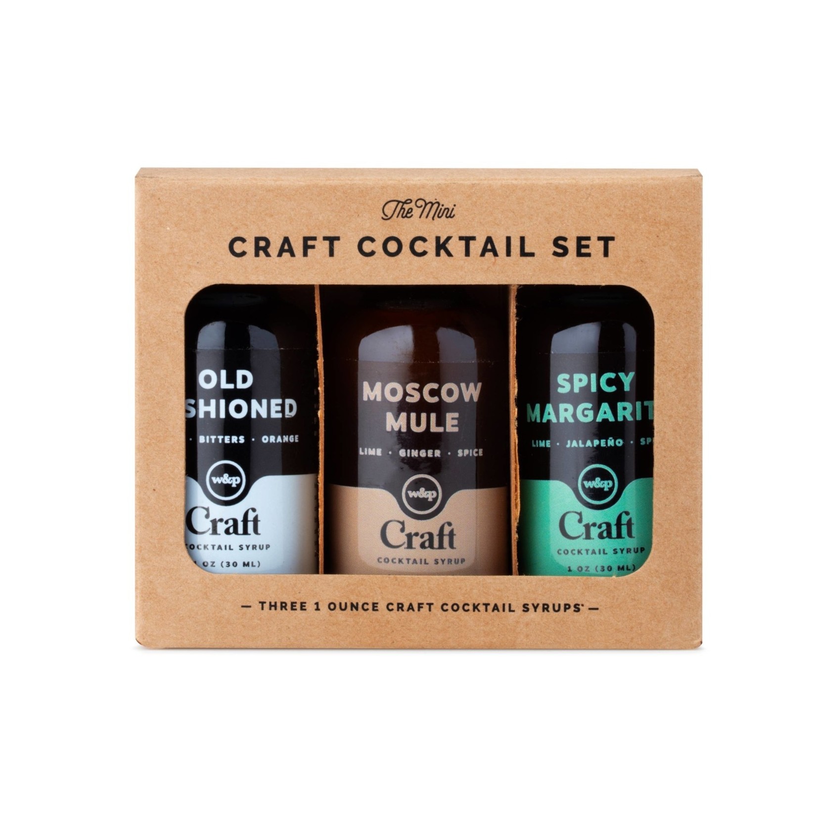 W&P Mini Cocktail Syrup 3-Pack Set