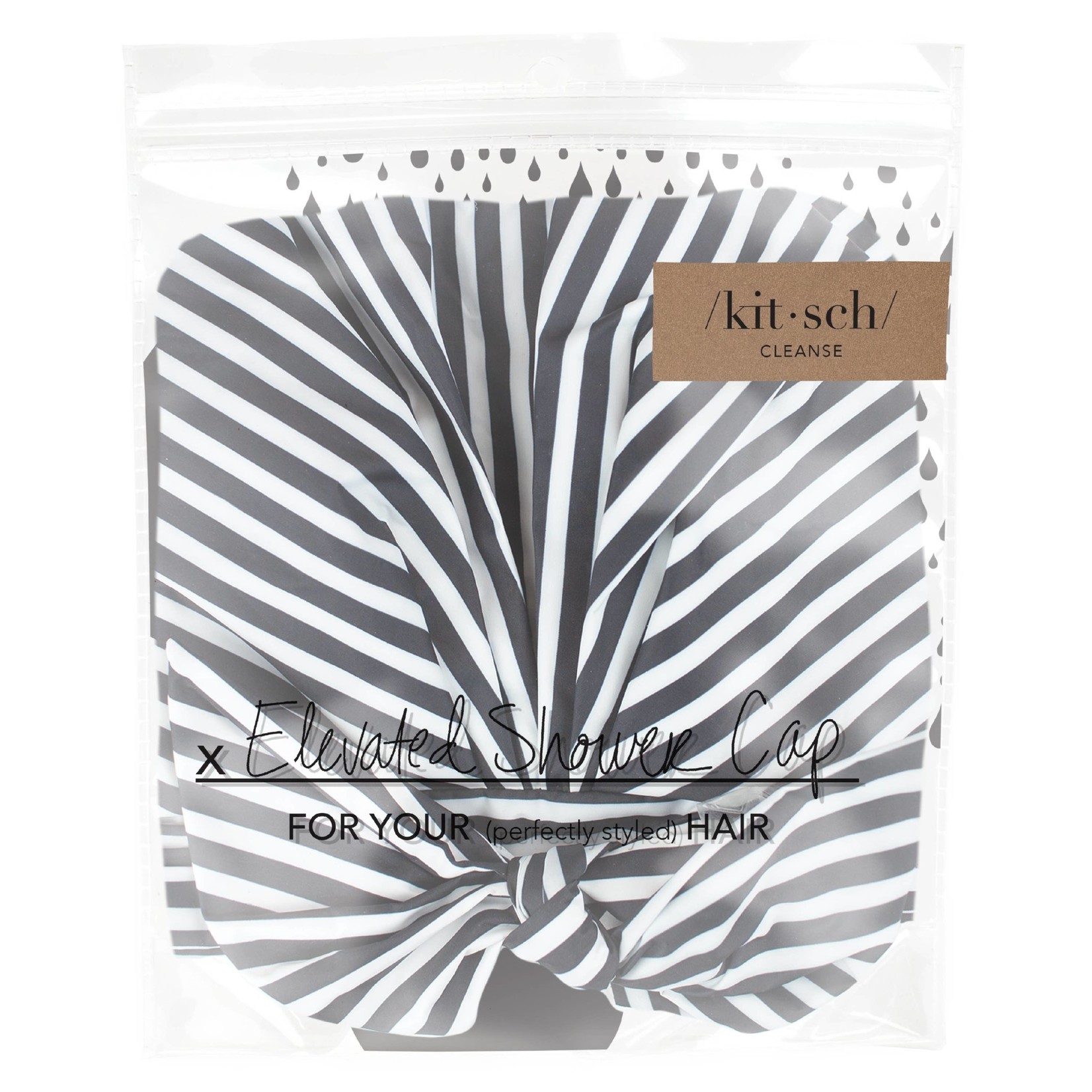 KITSCH Luxe Shower Cap - Stripes