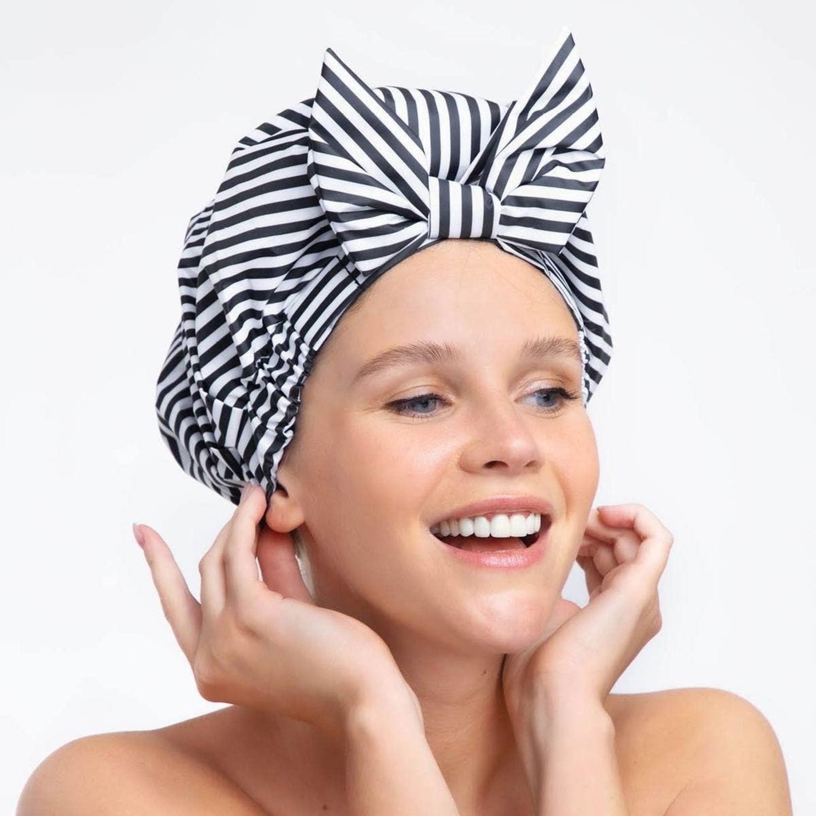 KITSCH Luxe Shower Cap - Stripes