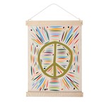 Fringe Peace Canvas Wall Hanging