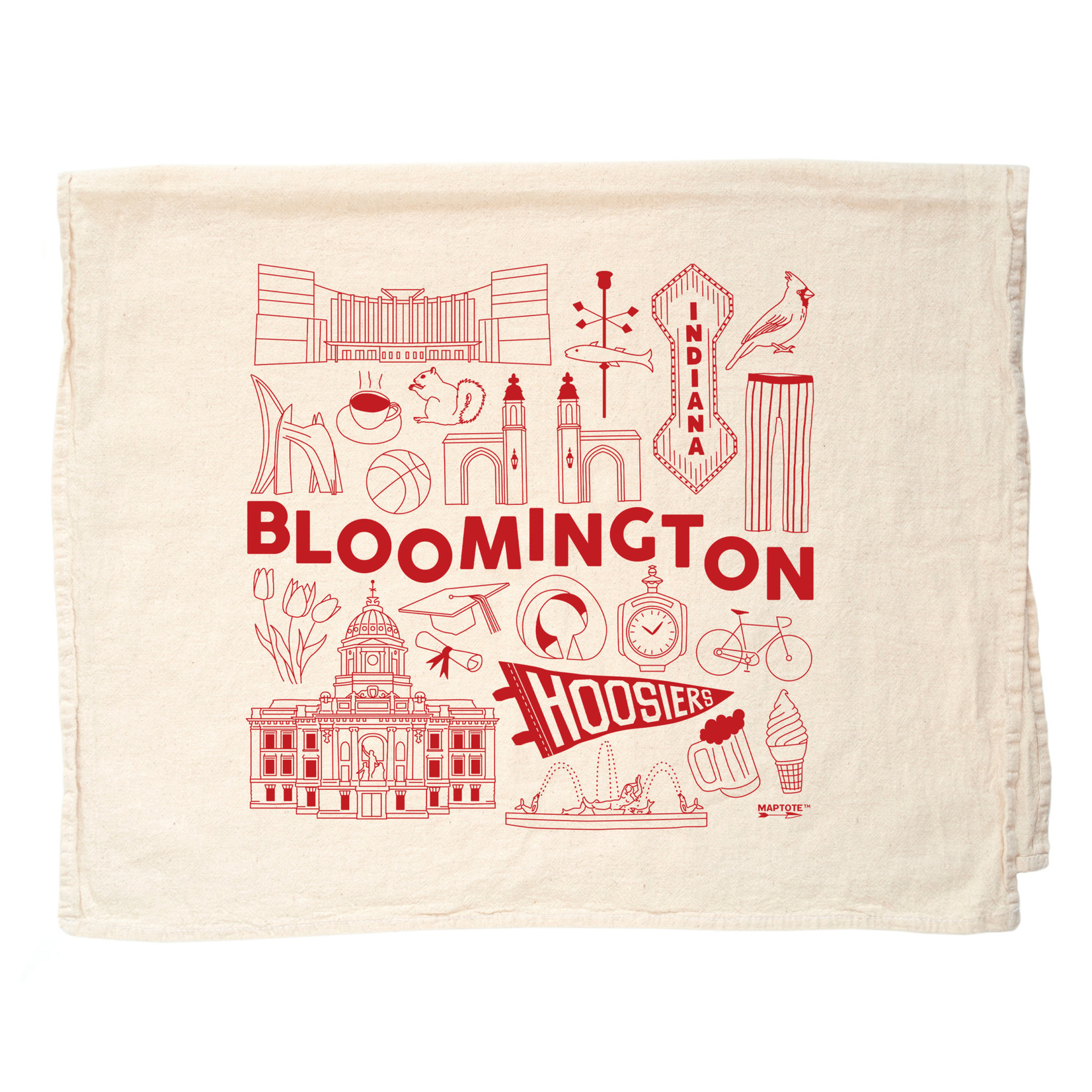 Maptote Bloomington Tea Towel