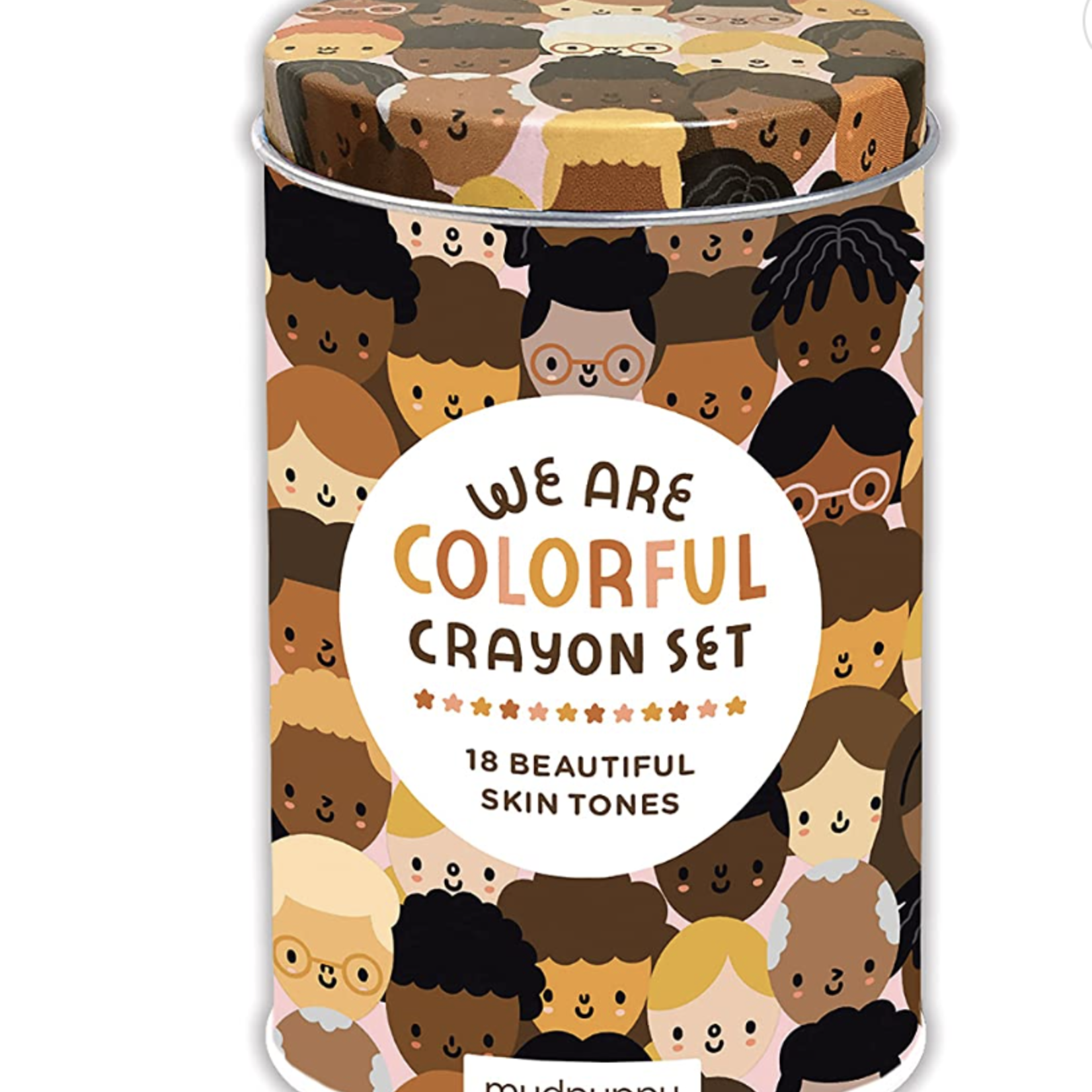 Chronicle Crayon Tin We are Colorful Skin Tone