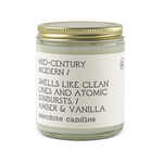 Anecdote Candles Mid-Century Modern Glass Jar Candle (Amber & Vanilla)