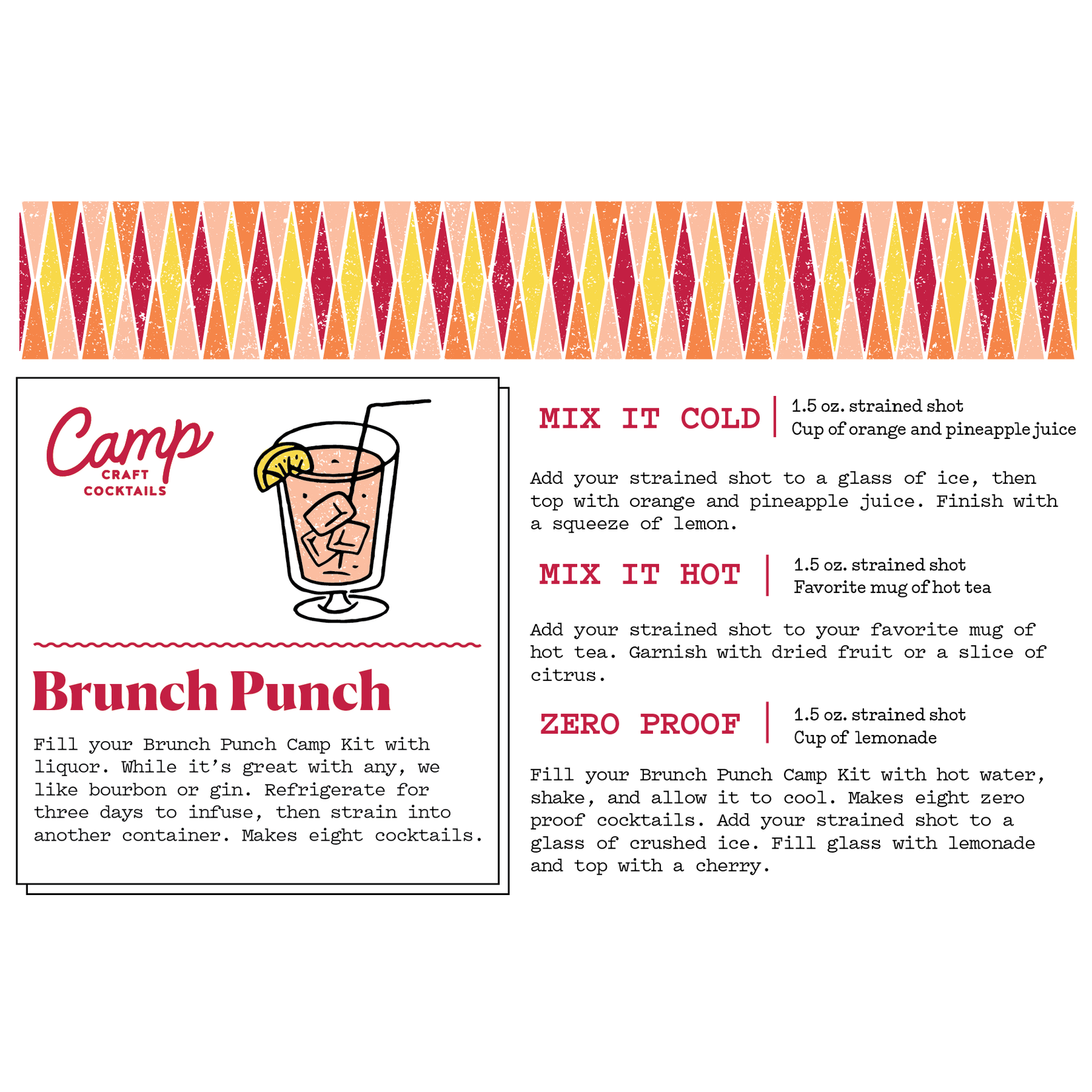 Camp Craft Cocktails Brunch Punch Infusion Kit