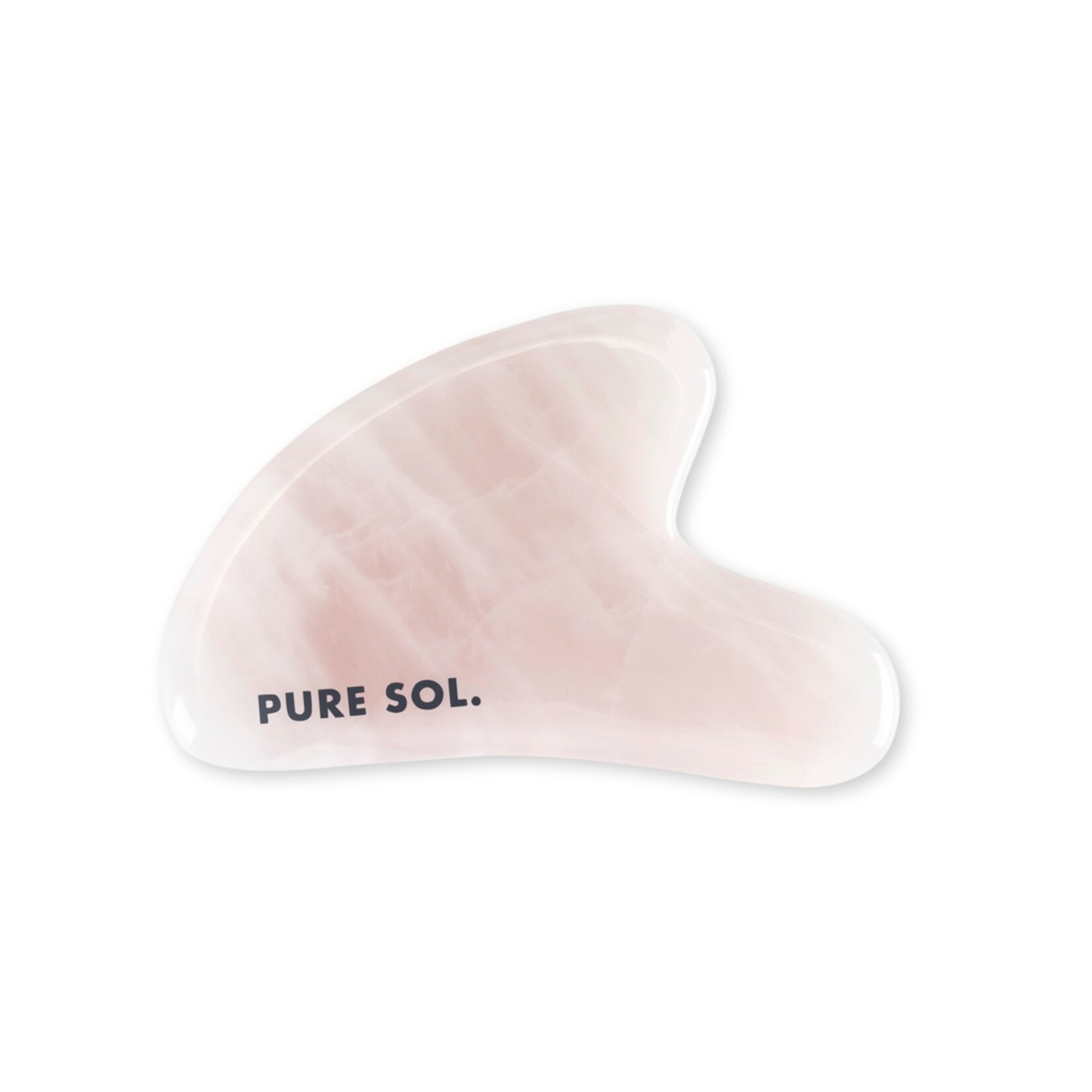 PURE SOL. Rose Quartz Heart Gua Sha