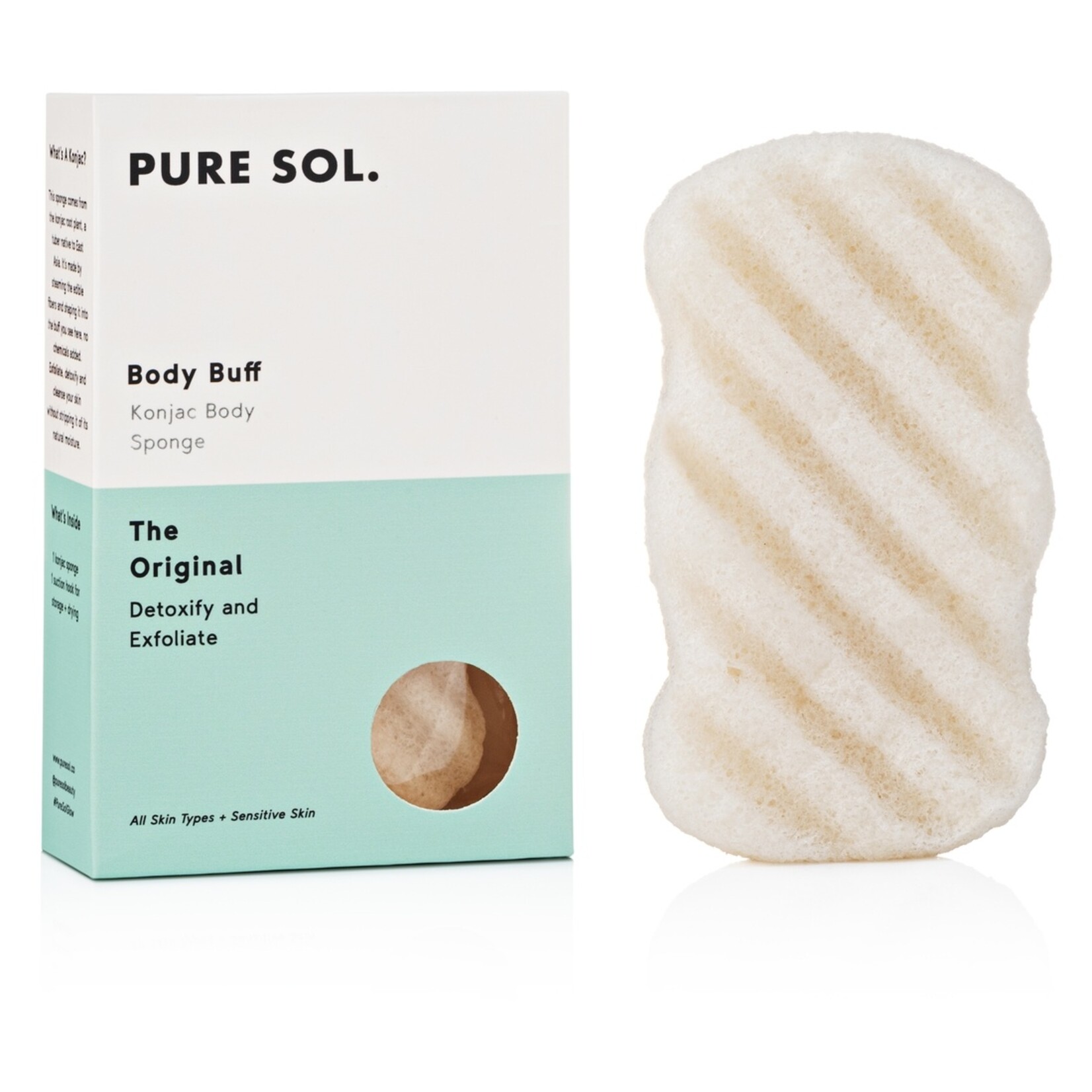 PURE SOL. Original Body Konjac Sponge