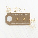 Amano Studio Tiny Gold Mushroom Stud Earring