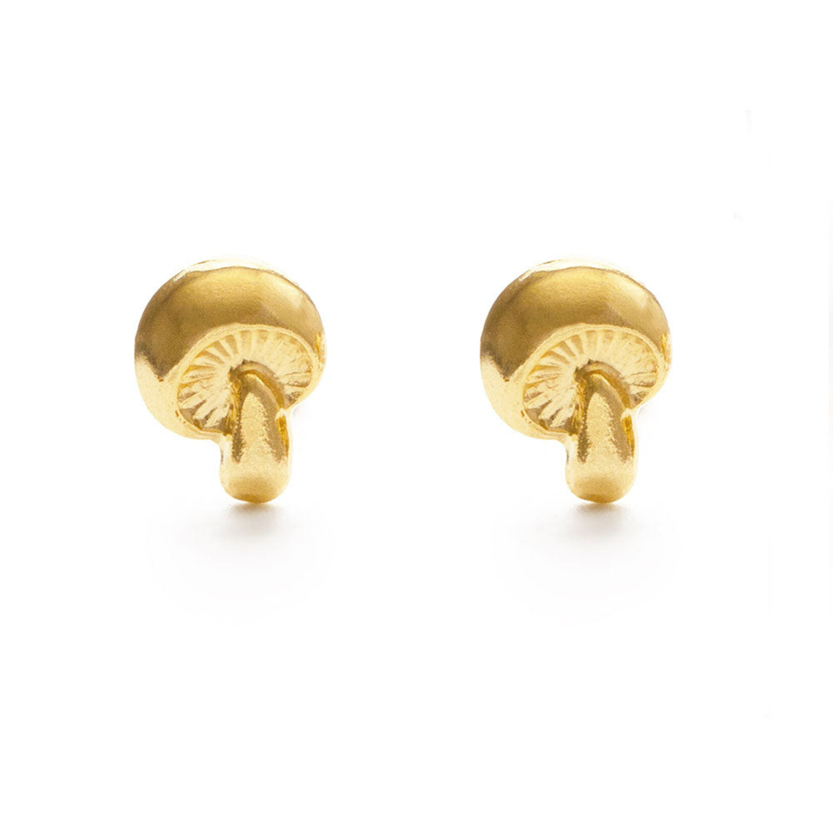 Amano Studio Tiny Gold Mushroom Stud Earring