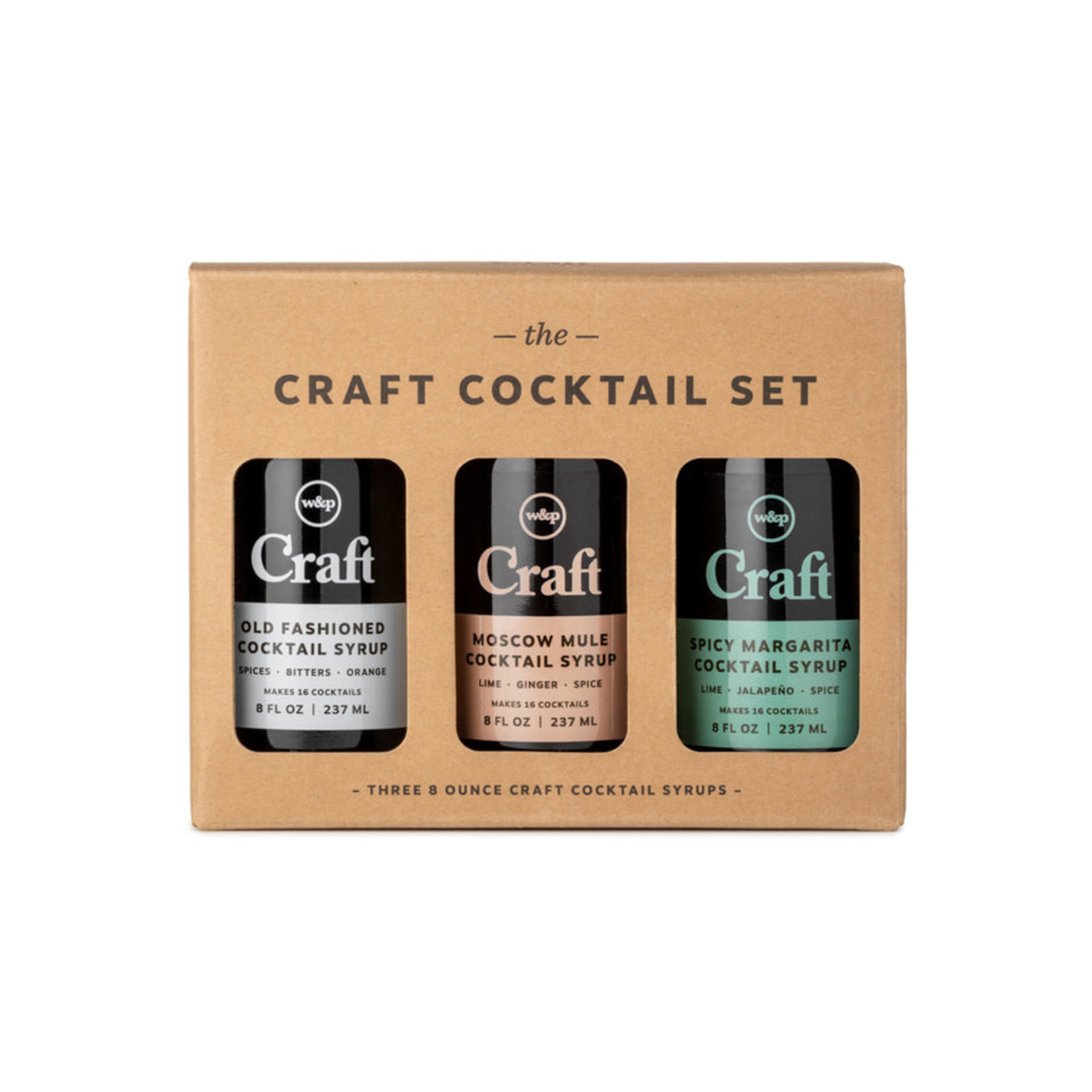 W&P Cocktail Syrup 3-Pack Set