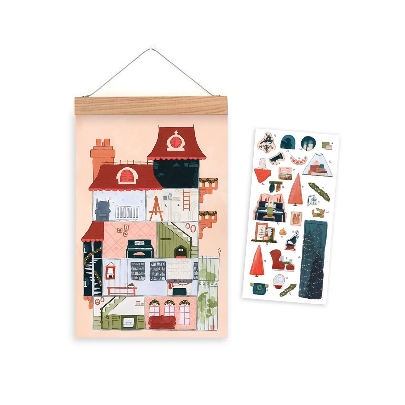 One Canoe Two Paper Co. Christmas Countdown Calendar - Gingerbread House