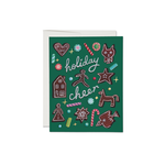 Red Cap Cards Gingerbread Holiday Card Set