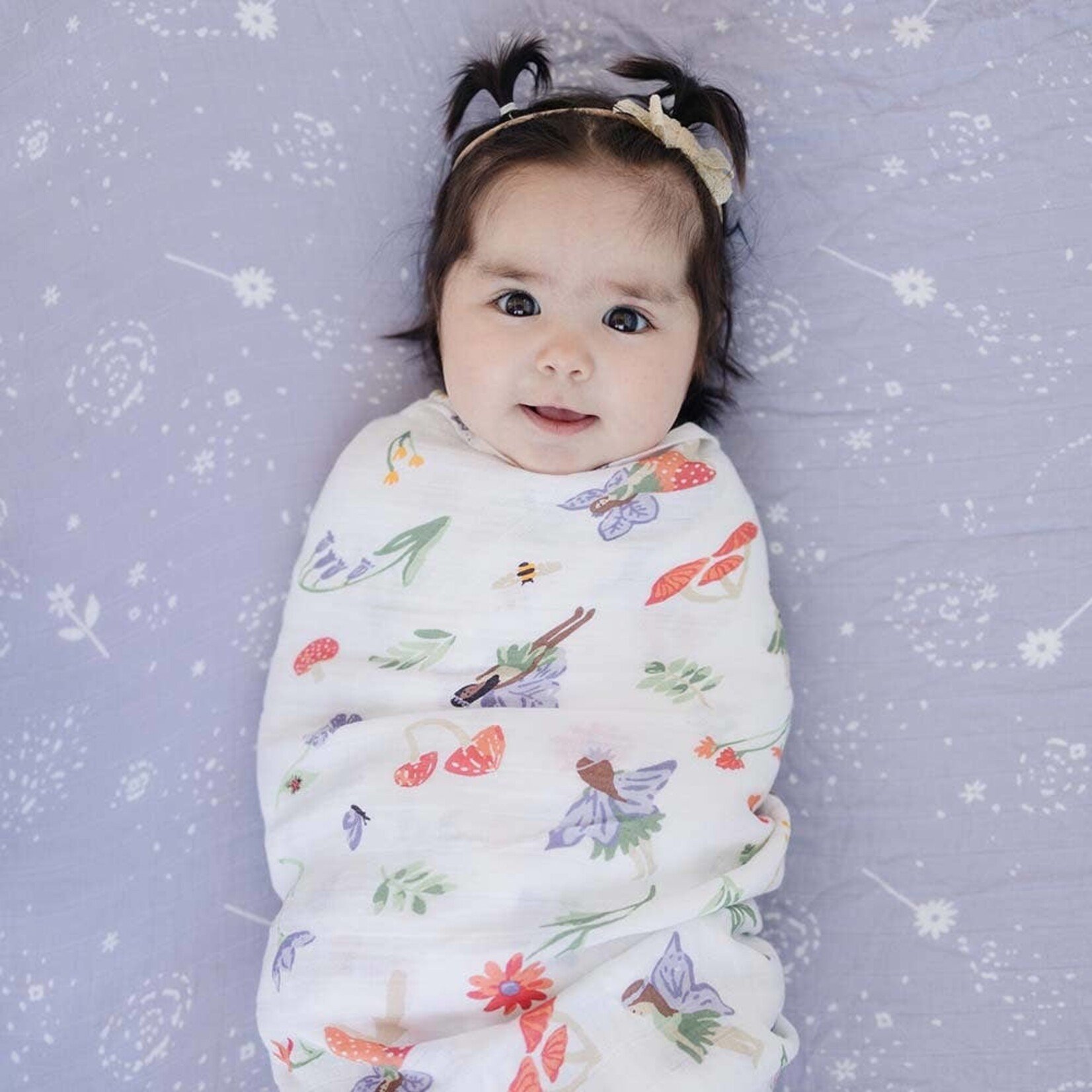 Bebe Au Lait Woodland/Fairy Dust Oh-So-Soft Muslin Swaddle Blanket Set