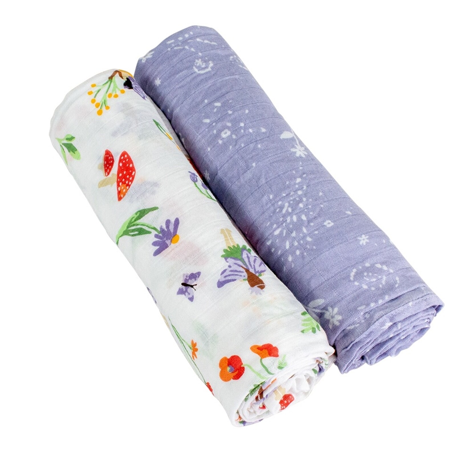 Bebe Au Lait Woodland/Fairy Dust Oh-So-Soft Muslin Swaddle Blanket Set