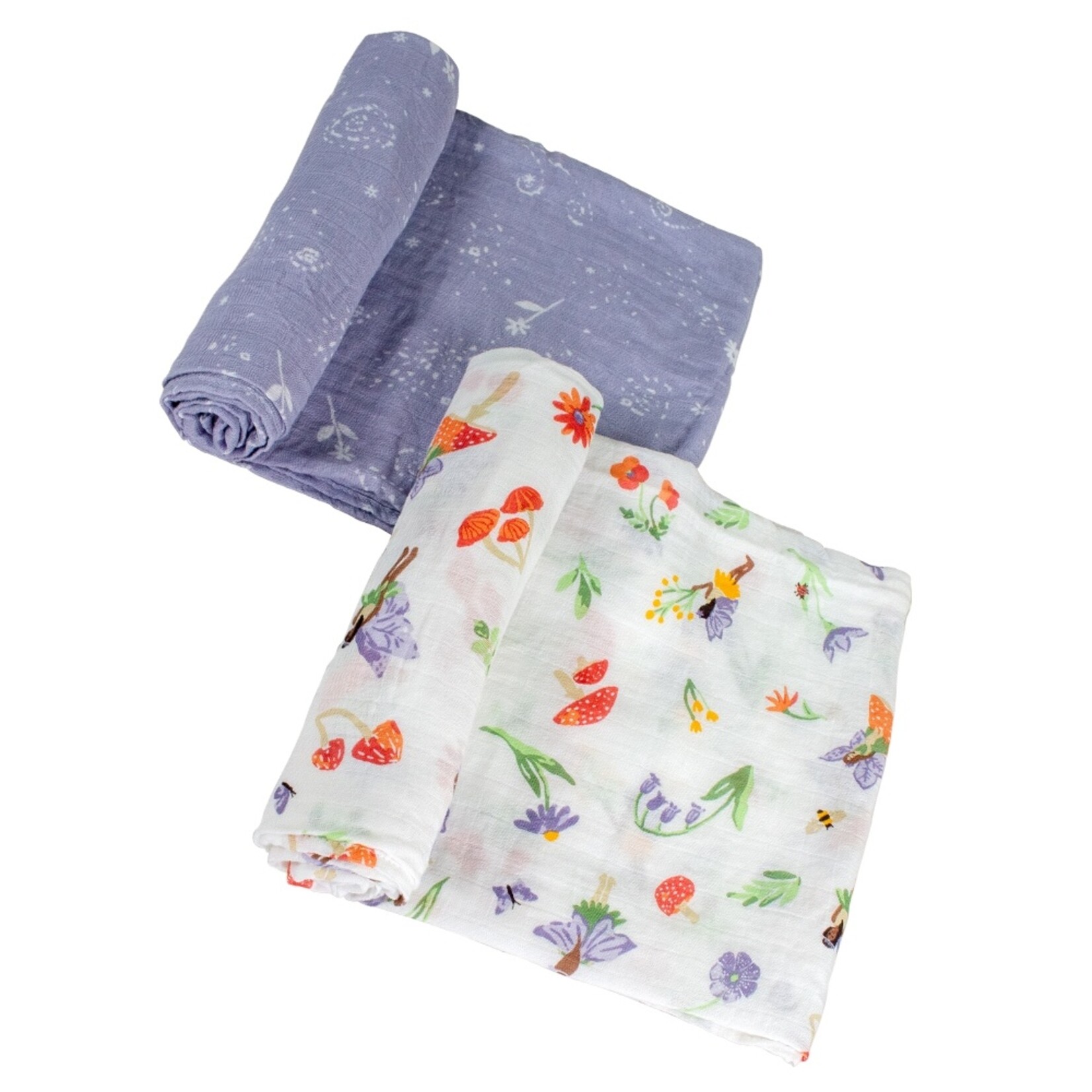 Bebe Au Lait Woodland/Fairy Dust Oh-So-Soft Muslin Swaddle Blanket Set
