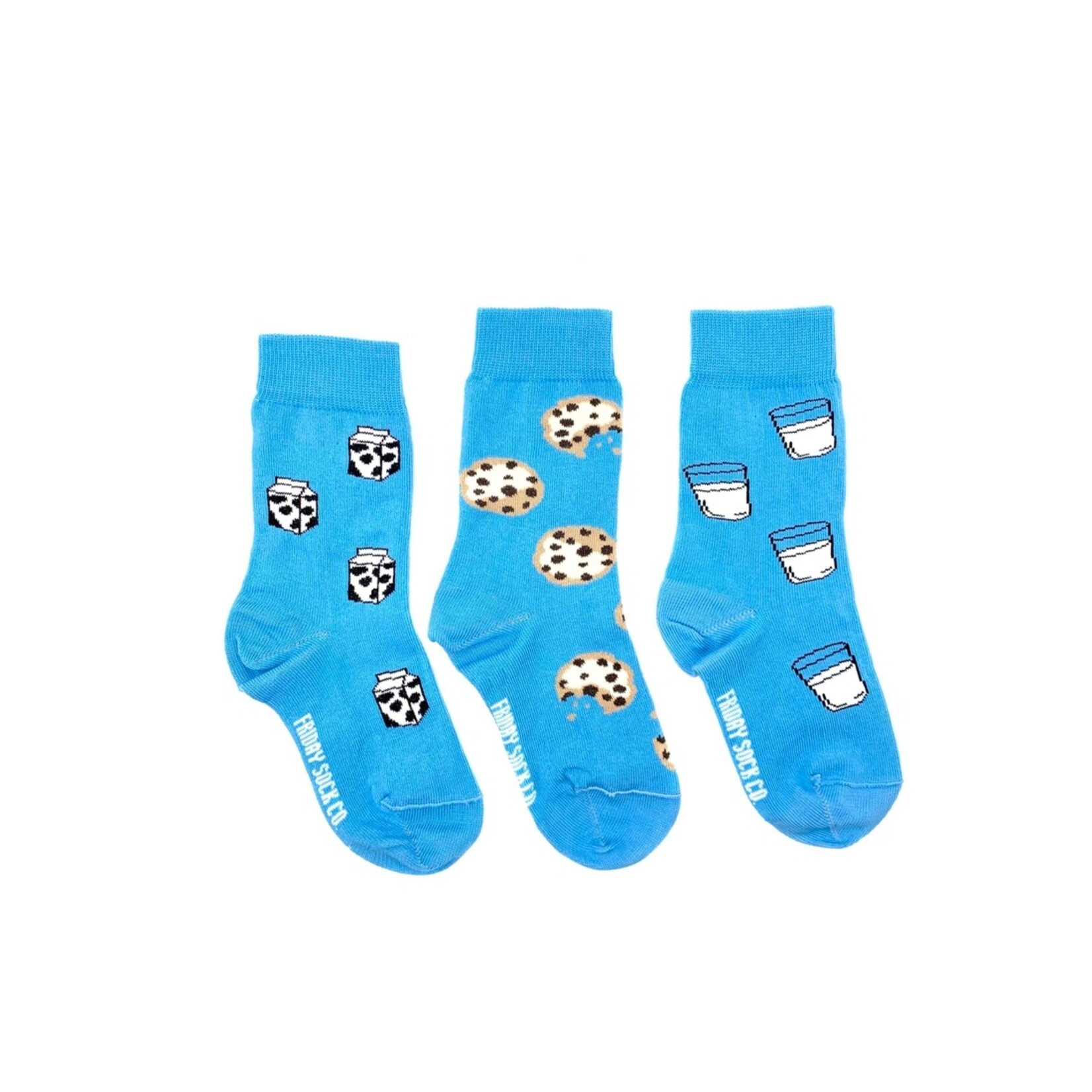 Friday Sock Company Kid’s Socks | Milk & Cookies | Ages 8 – 12
