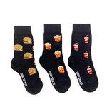 Friday Sock Company Kid’s Socks | Burger Fries | Ages 8 – 12
