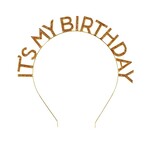 Talking Tables Luxe Gold 'It's My Birthday' Headband