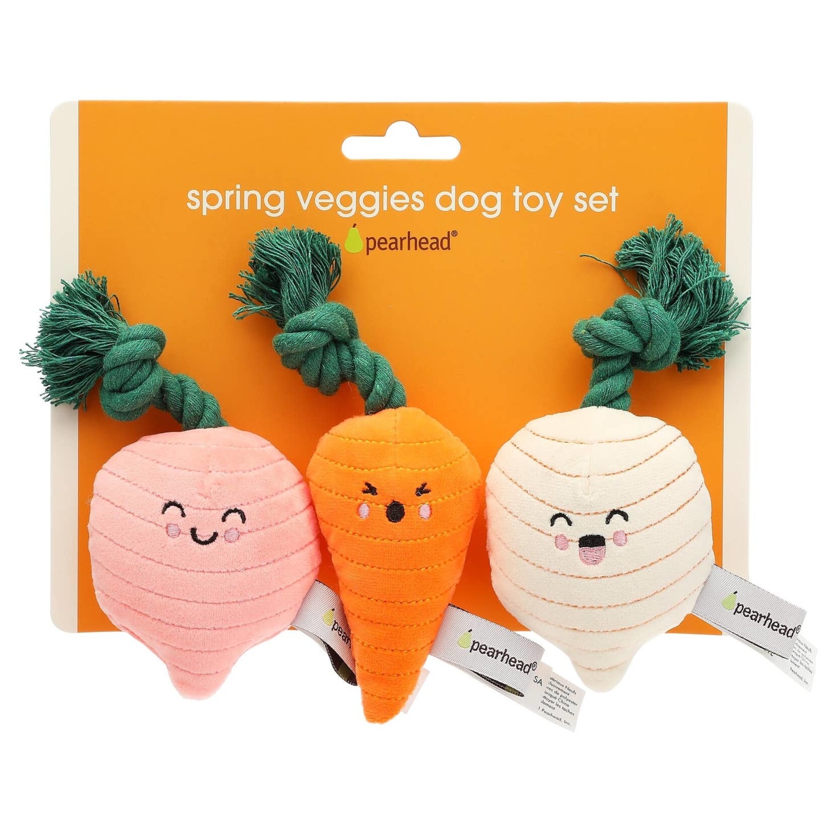 Pearhead Veggies Rope Dog Toys, Set of 3