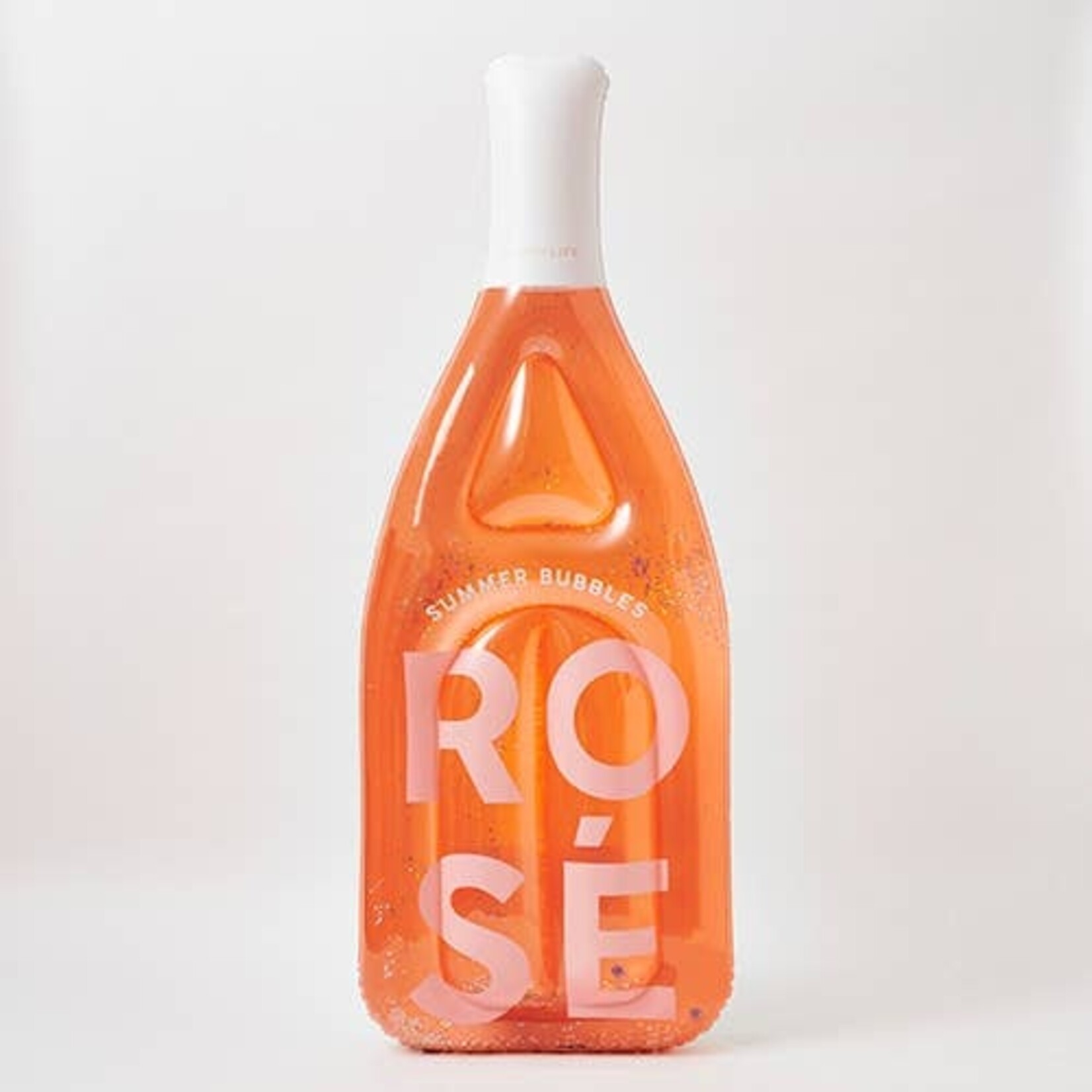 Sunnylife Luxe Lie-On Pool Float Rose Bottle