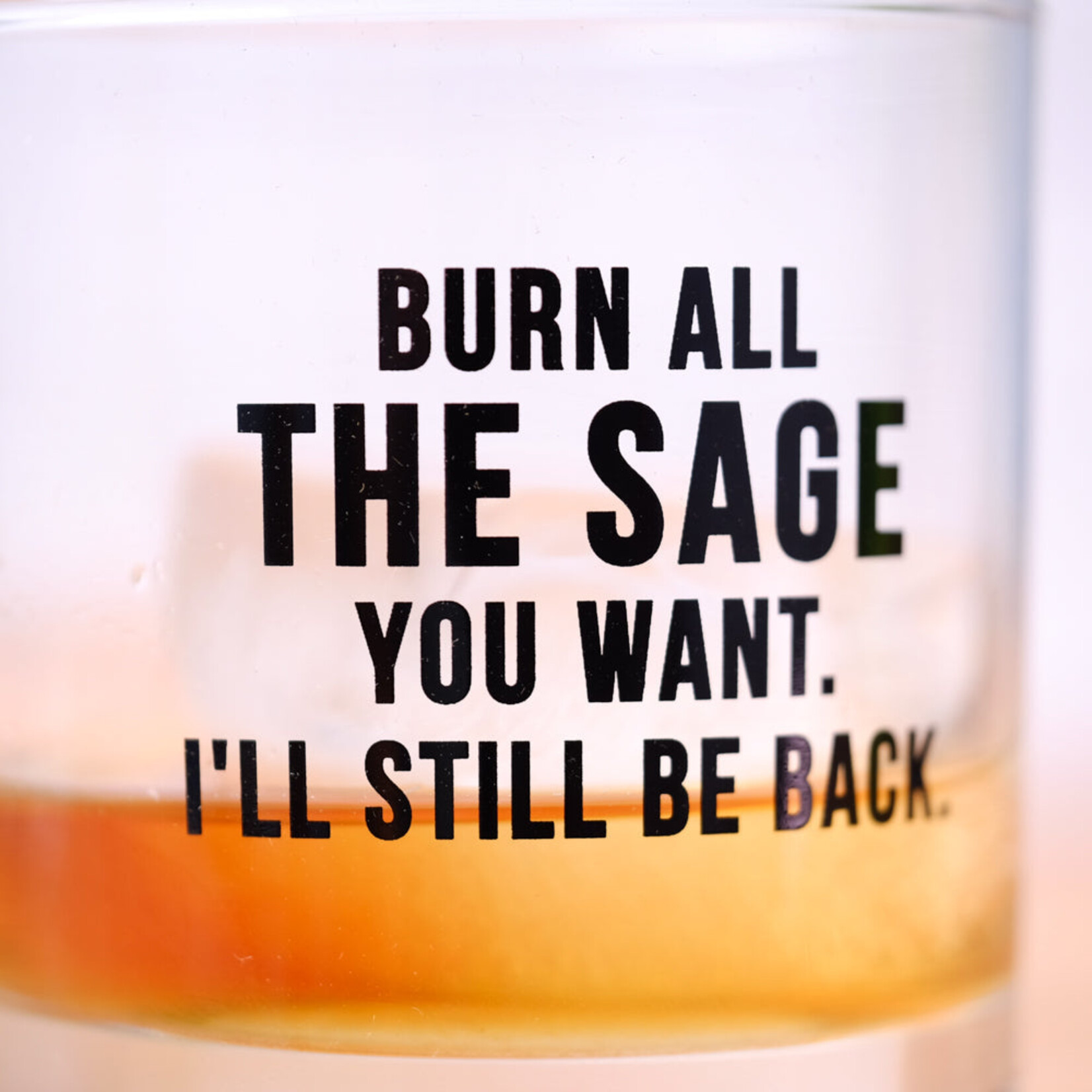 Meriwether Burn all the sage you want... Whiskey Glass