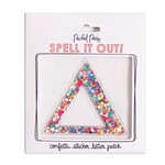 Packed Party Delta Greek Letter Confetti Sticker