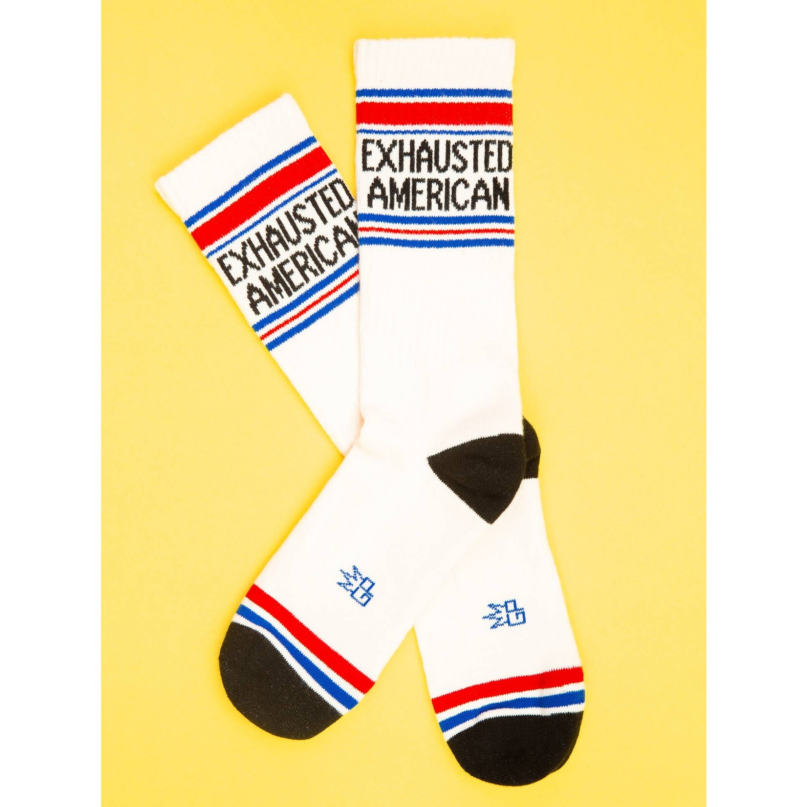 Gumball Poodle Exhausted American Gym Crew Socks