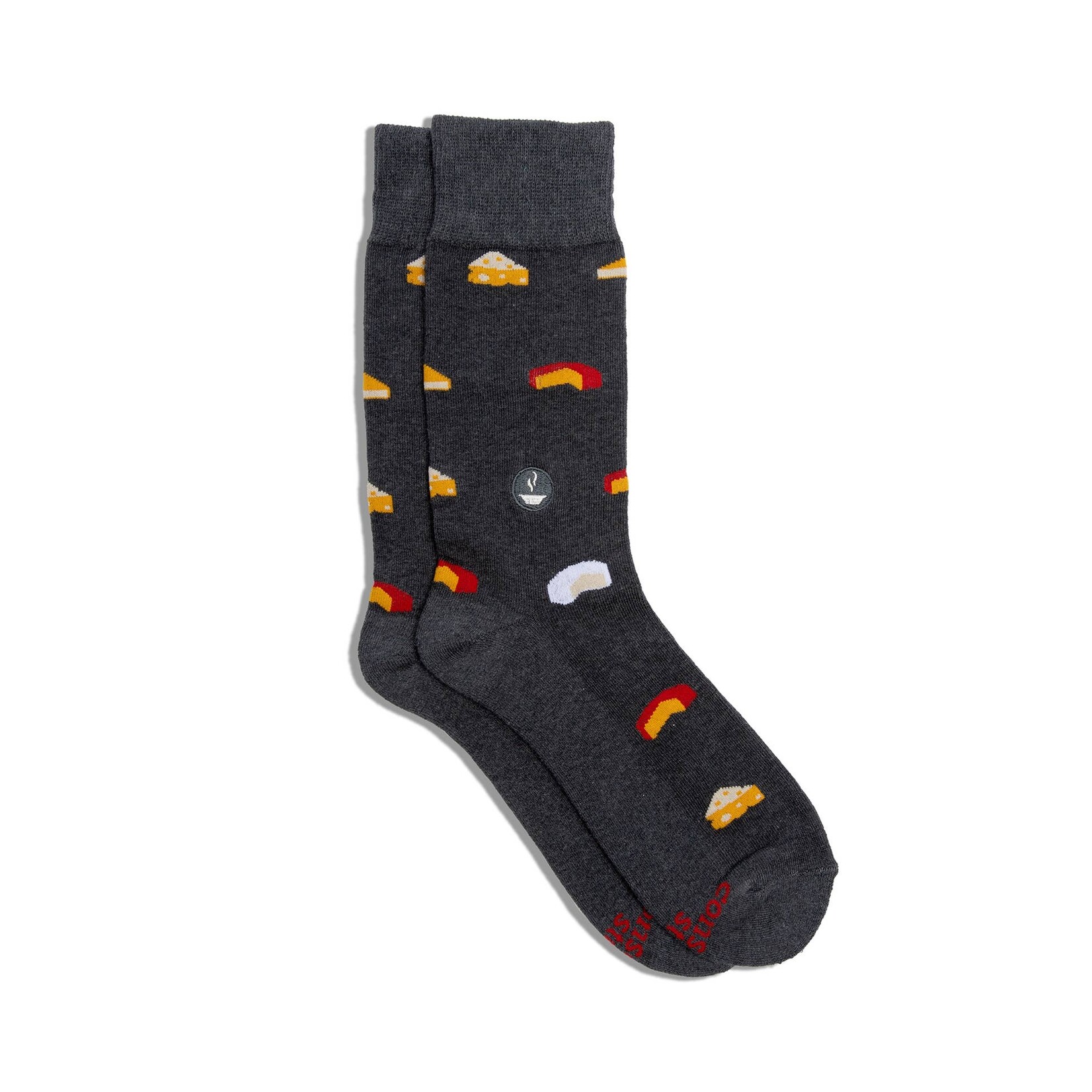 Conscious Step Socks that Provide Meals (Gray Cheese) MD