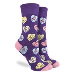 Good Luck Sock Women's Valentines Candy Hearts Socks