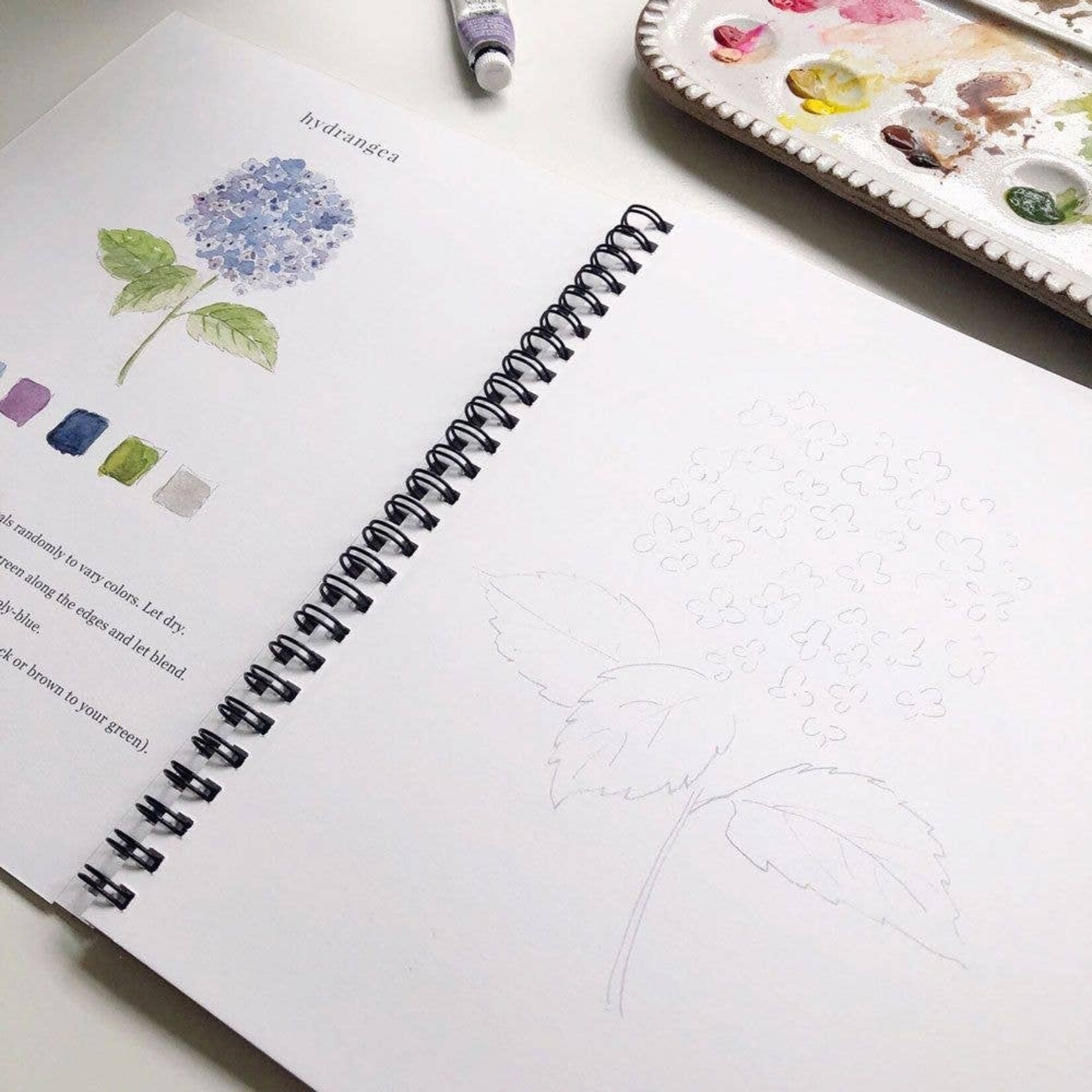 emily lex studio Flowers Watercolor Workbook