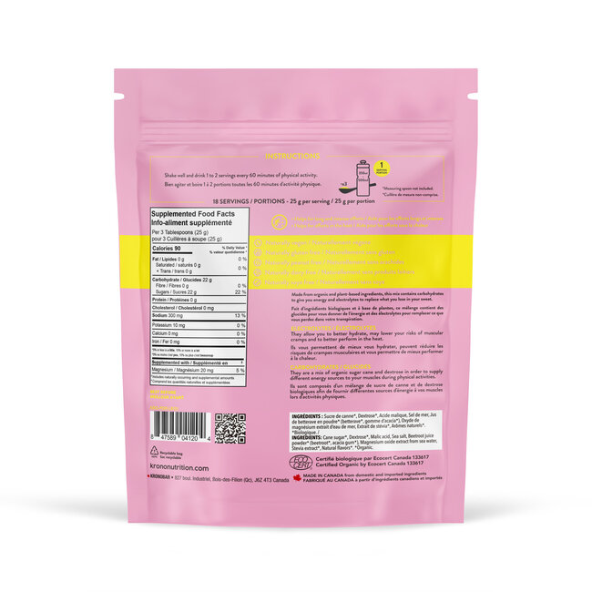 KRONO BOISSON ELECTROLYTES 450G