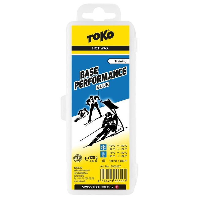 TOKO FART DE GLISSE BASE PERFORMANCE BLEU 120G