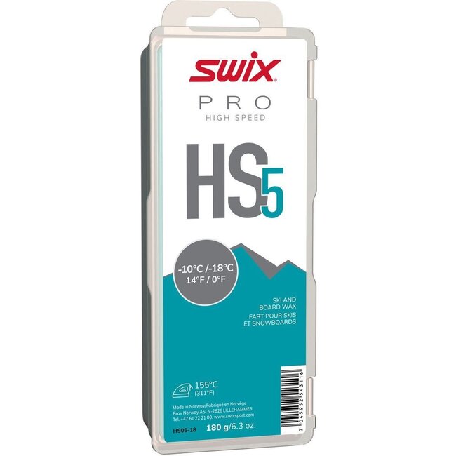 SWIX FART DE GLISSE HS5 TURQUOISE 180G