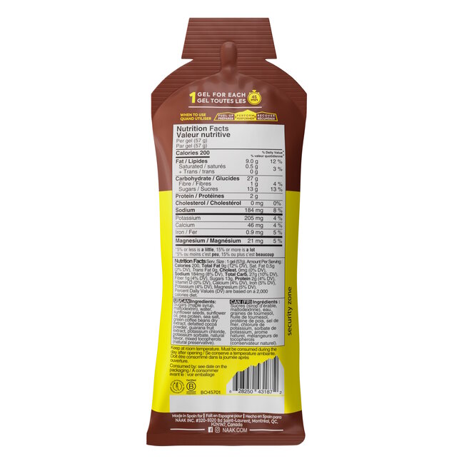 NAAK Gel Énergétique avec caféine