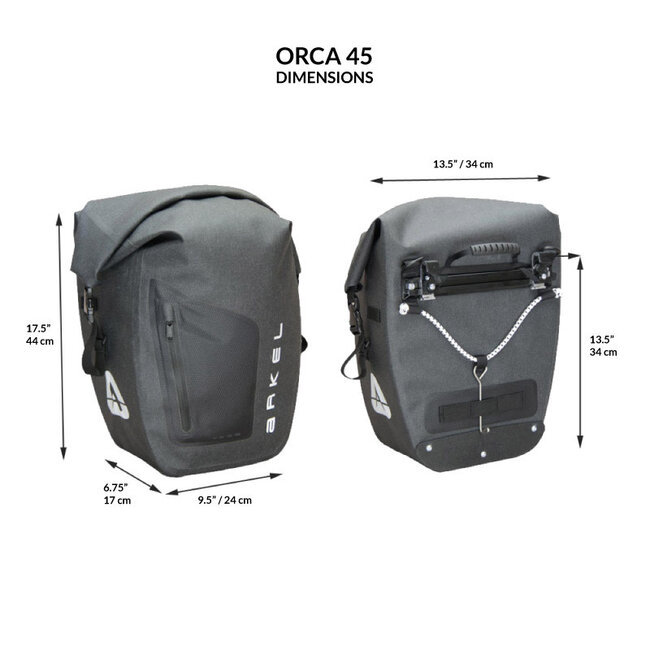 ARKEL SACOCHES ARRIÈRE ORCA 45