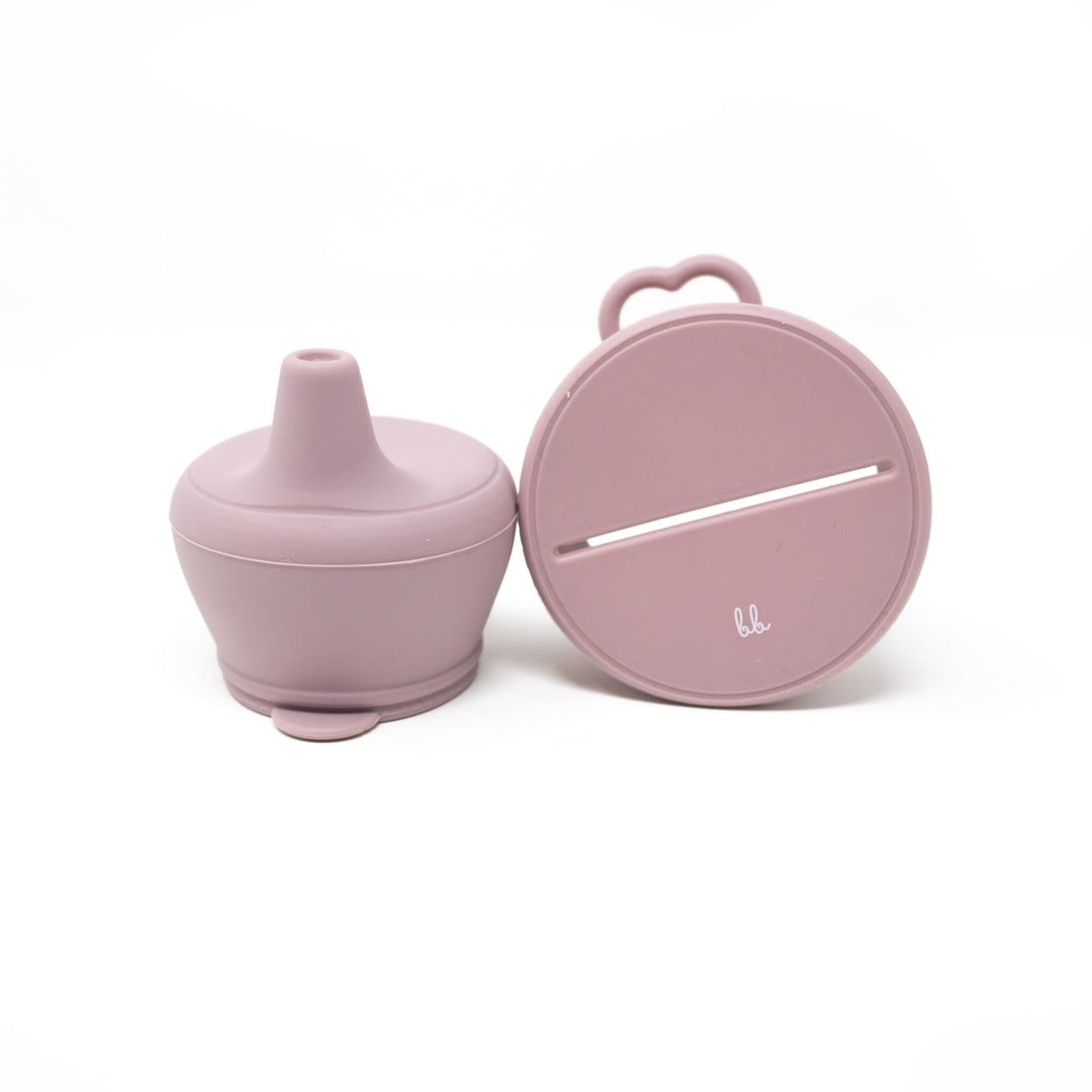 Three Hearts Silicone Snack and Sippy Lid Set