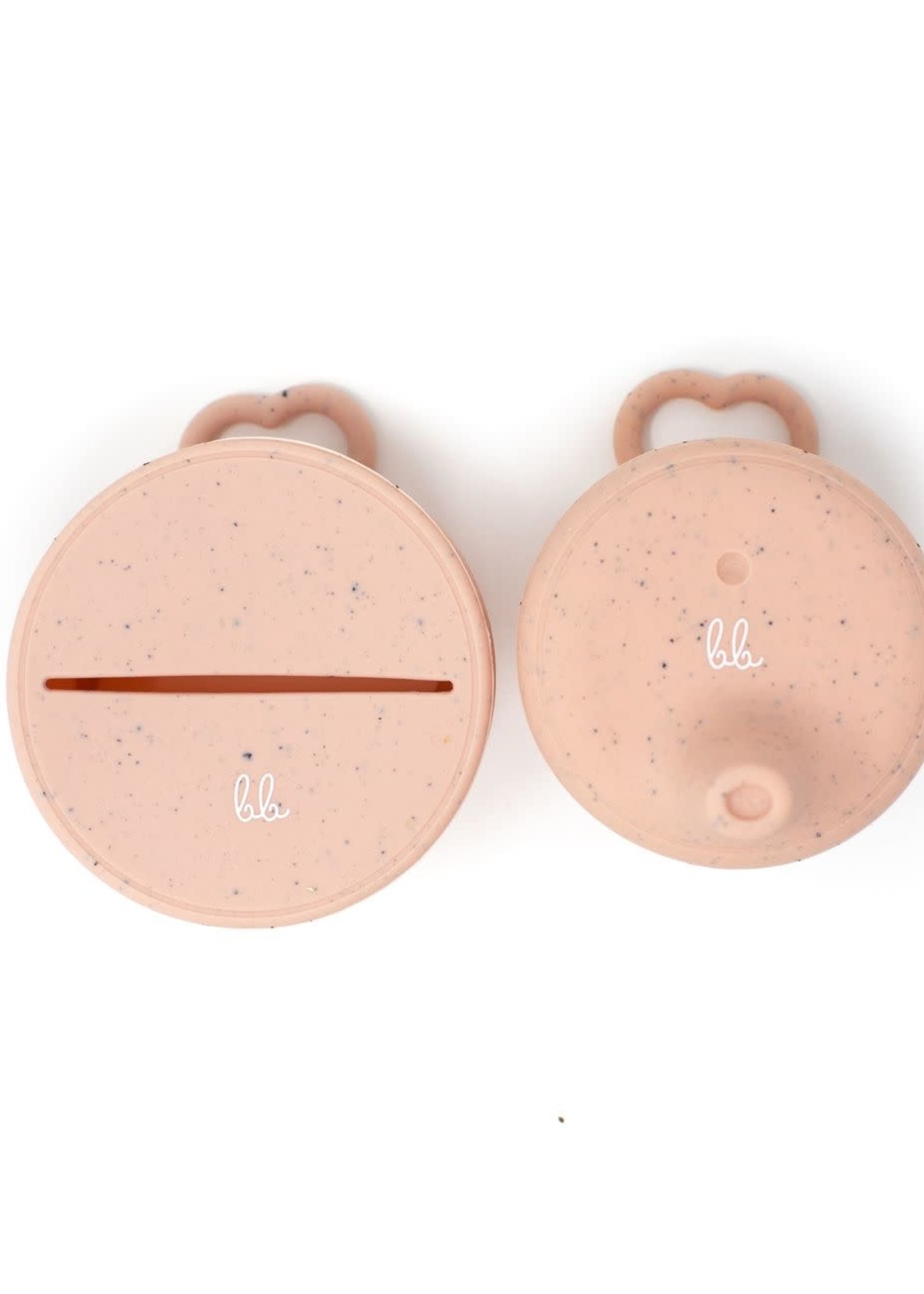 Three Hearts Silicone Snack and Sippy Lid Set
