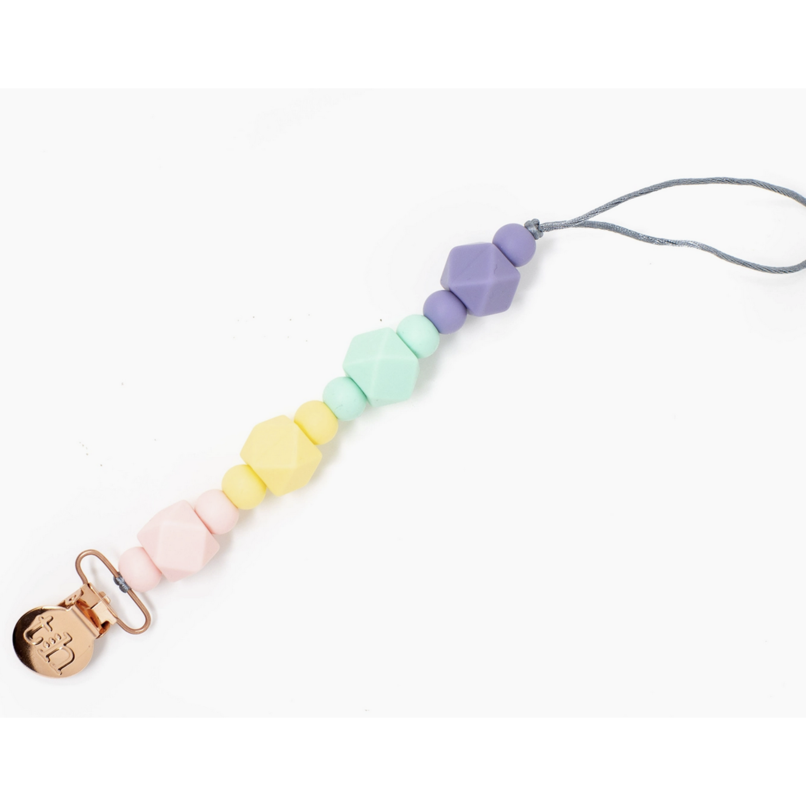 Three Hearts Grande Jewel Pacifier Clip