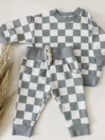 Inti The Label Checkered Pullover and Joggers Set Rain