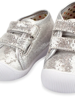 Zutanos Nina Double V Shoe - Silver Sparkle